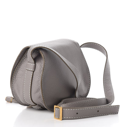 Chloe Calfskin Mini Marcie Round Crossbody Bag Cashmere Grey 3 of 10