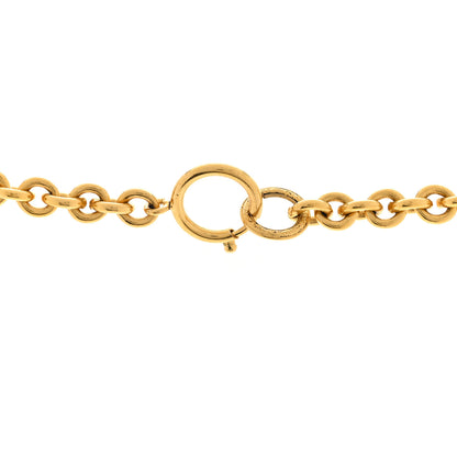 Chanel Quilted CC Long Chain Necklace Gold 4 of 5