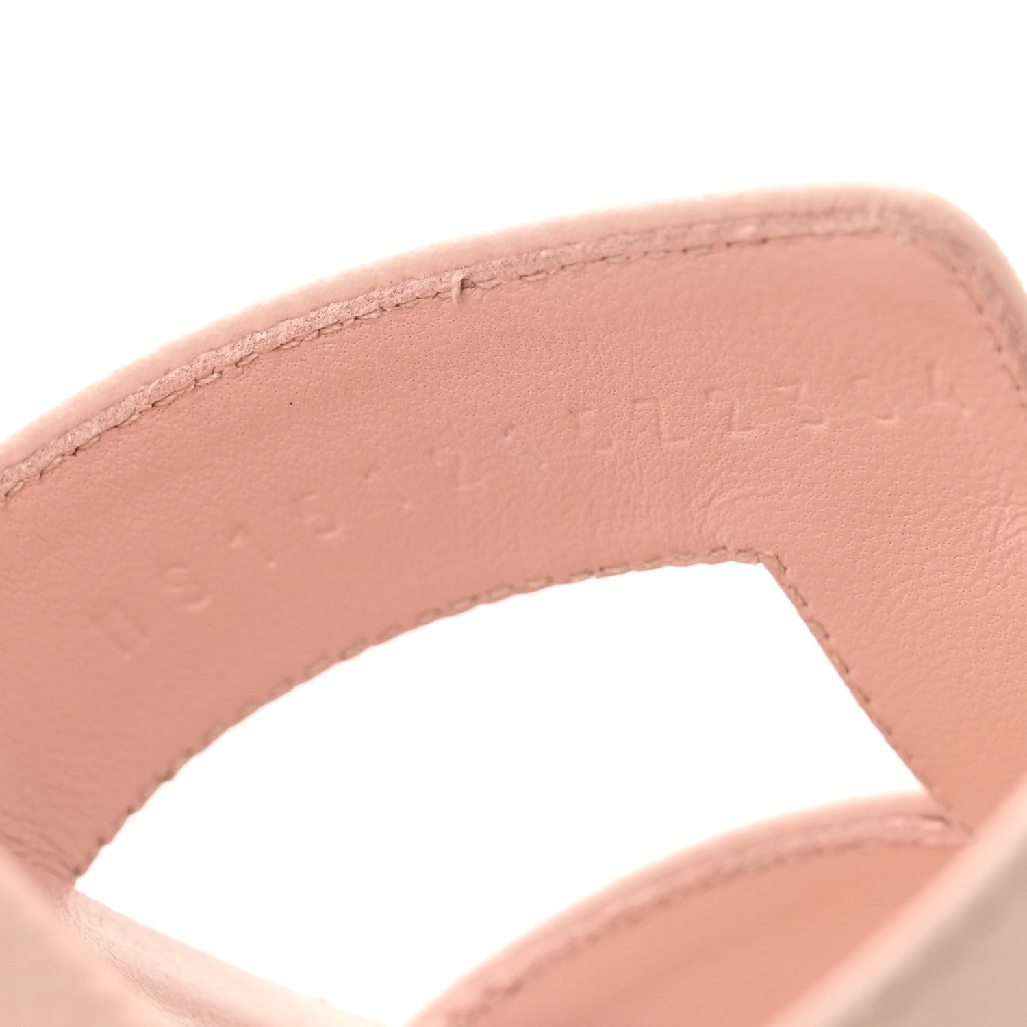 Hermes Epsom Oasis Sandals 37.5 Rose Aube 9 of 10