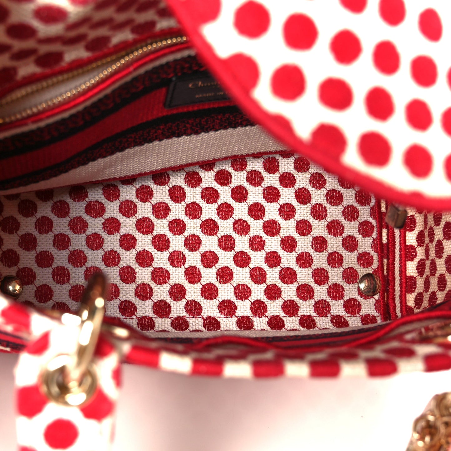 Canvas Medium DiorAmour Dots Lady D-Lite Red