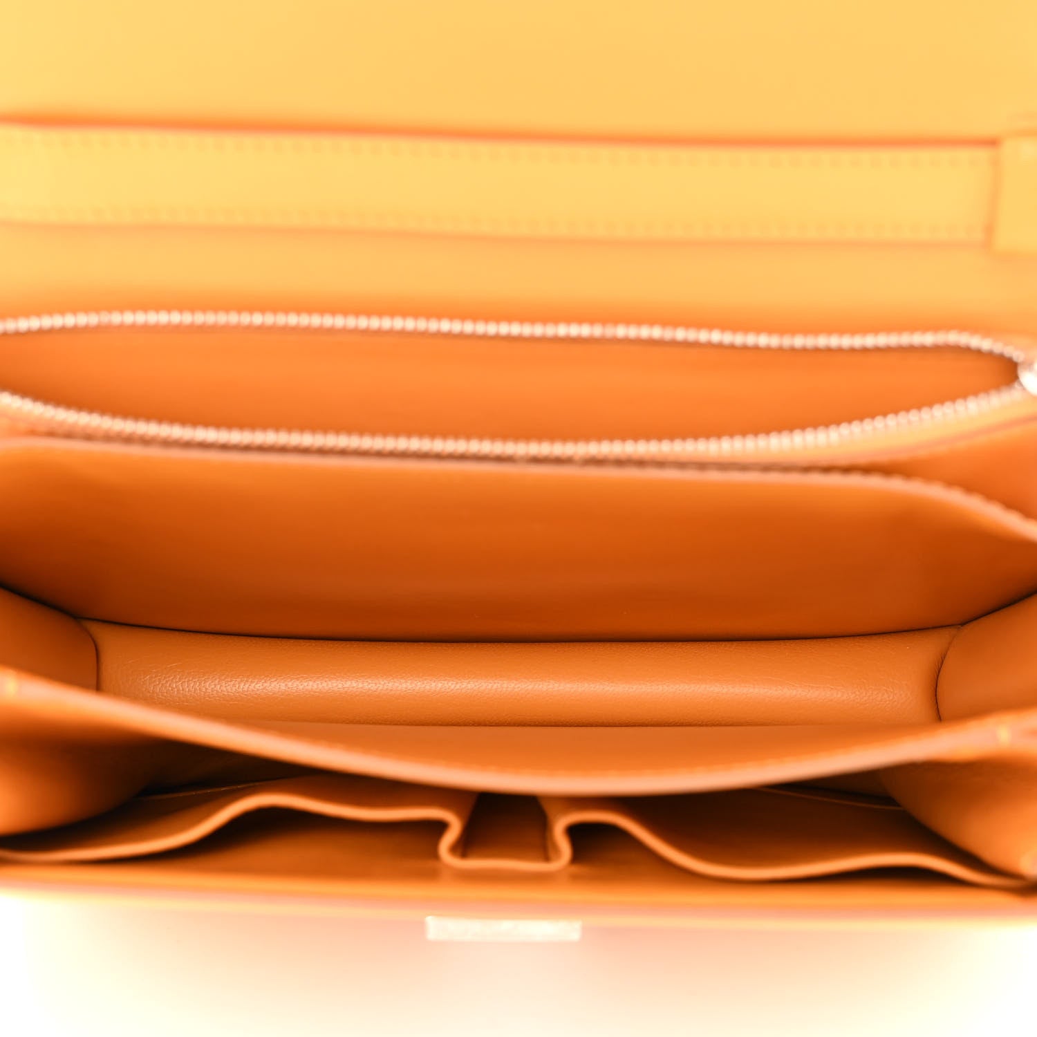 Celine Box Calfskin Medium Classic Box Flap Bag Orange 5 of 11