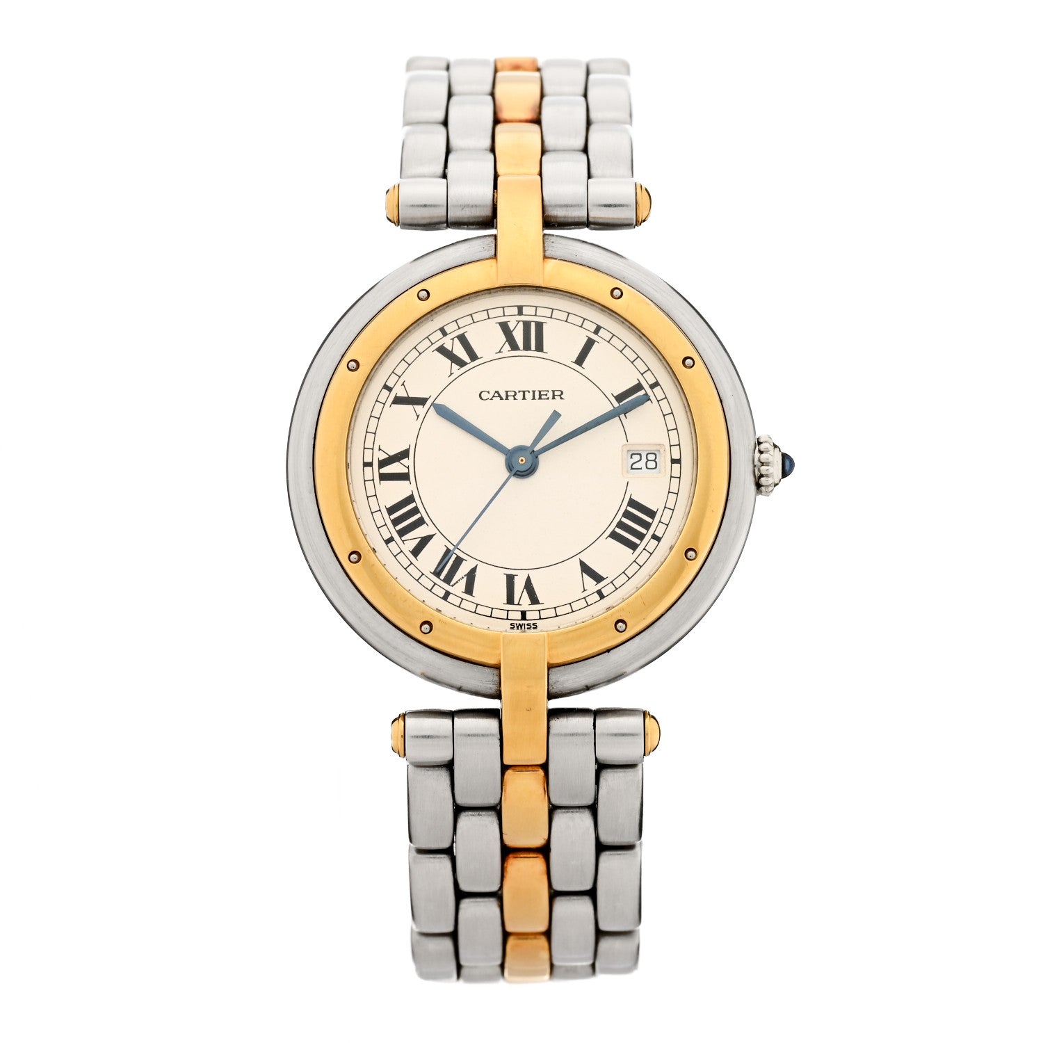 Cartier Stainless Steel 18K Yellow Gold 29mm Panthere Vendome Quartz Watch 1 of 4