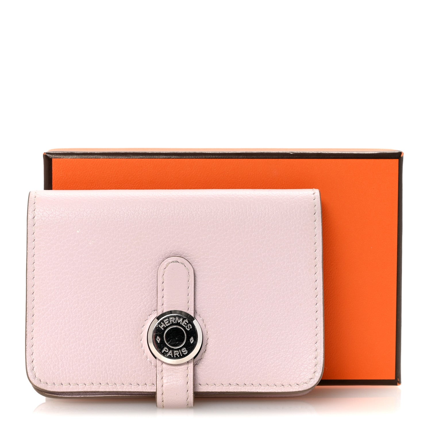 Hermes Evercolor Dogon Card Case Mauve Pale 8 of 8
