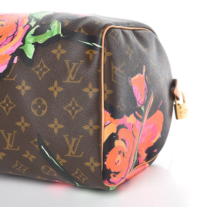 Louis Vuitton Monogram Roses Speedy 30 9 of 9