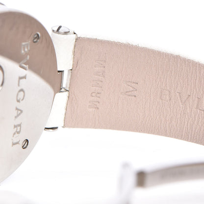 Bulgari BVLGARI Stainless Steel Calfskin Diamond Pink Mother of Pearl 30mm B.Zero1 Three Hearts Quartz Watch 8 of 12