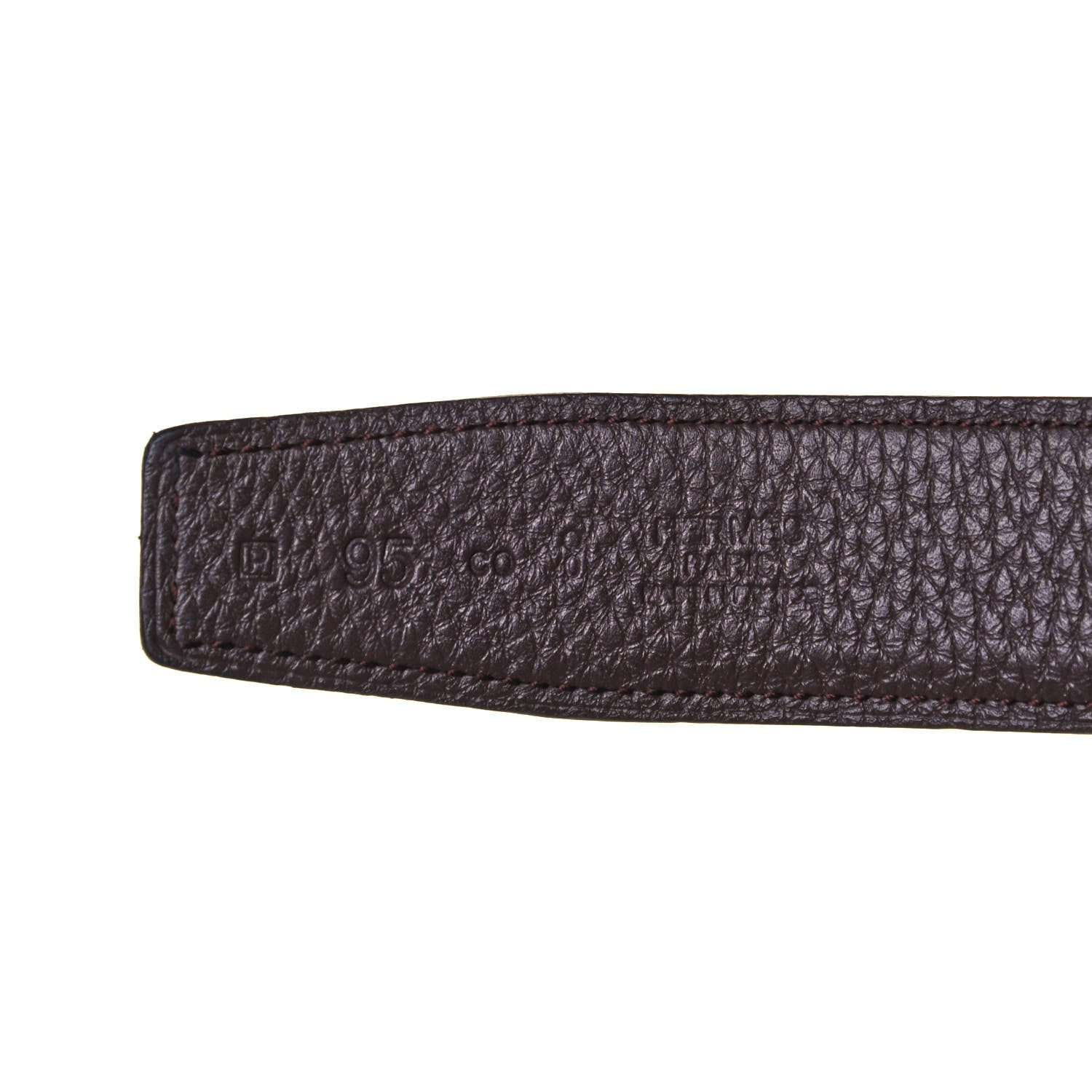Hermes Box Togo 32mm H Belt 95 Black Chocolate 4 of 4