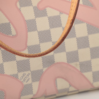 Louis Vuitton Damier Azur Tahitienne Neverfull MM 18 of 18