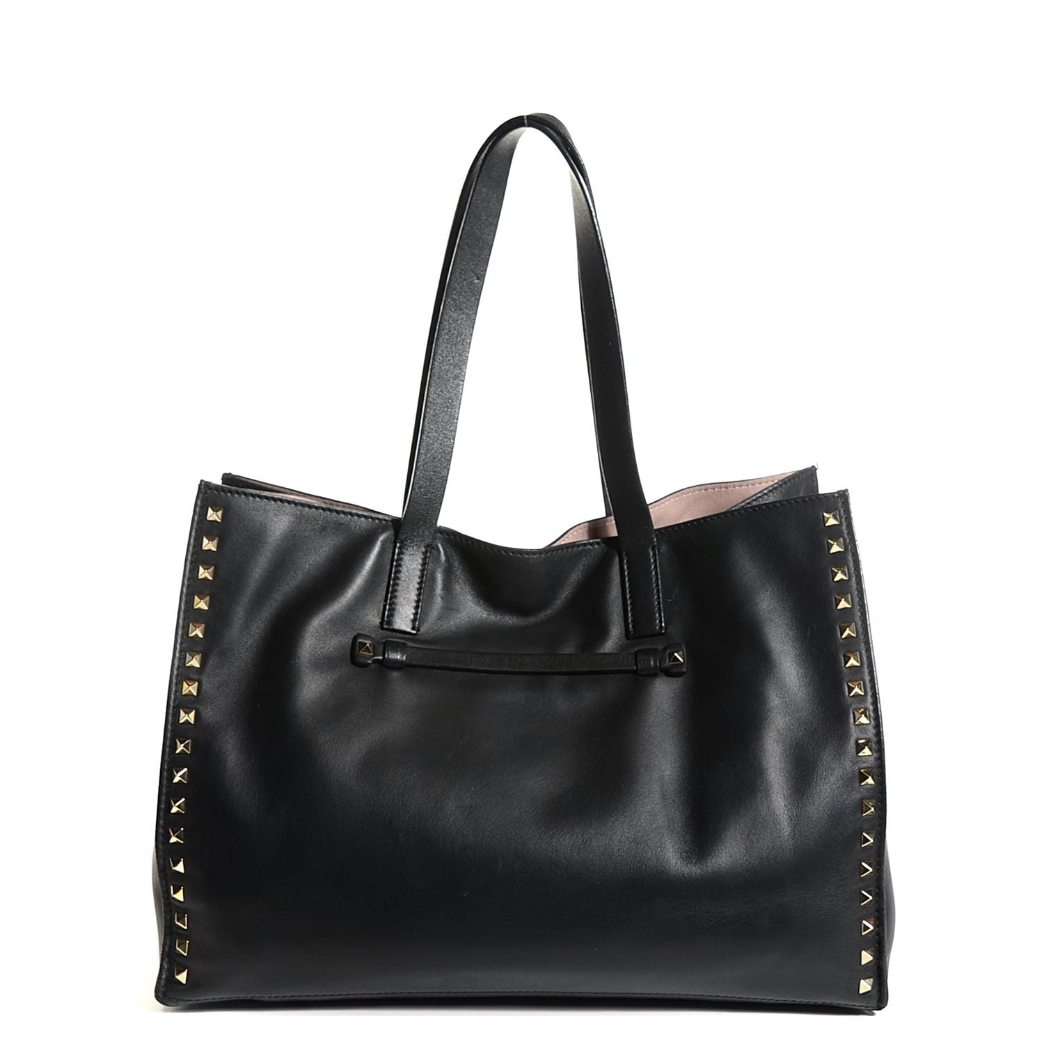 Valentino Garavani Nappa Large Rockstud Soft Tote Black 1 of 9