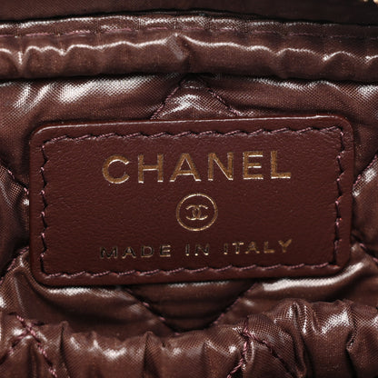 Chanel Caviar Quilted Small Curvy Pouch Cosmetic Case Black 6 of 10