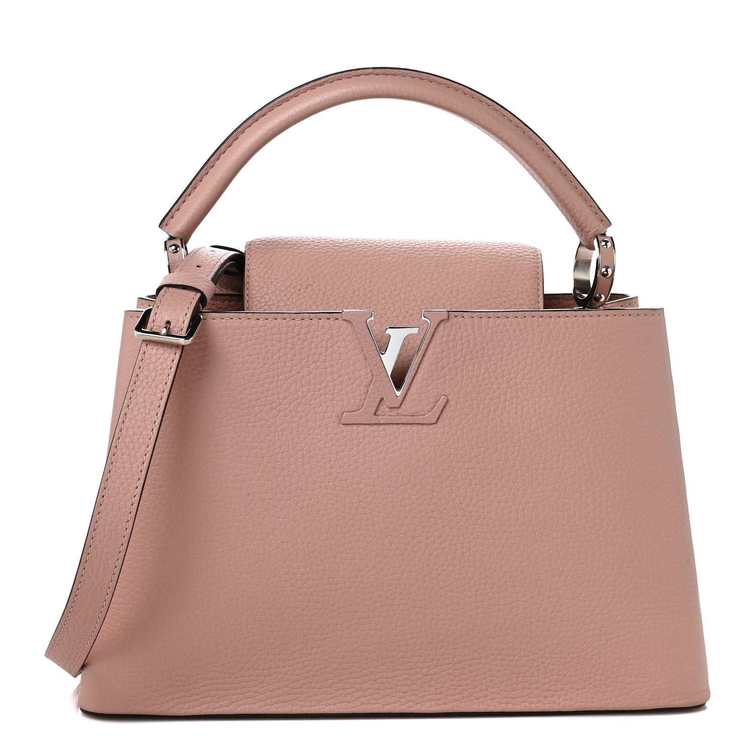 Louis Vuitton Taurillon Capucines PM Magnolia 1 of 12