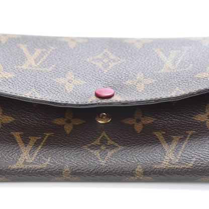 Louis Vuitton Monogram Emilie Wallet Fuchsia 15 of 16