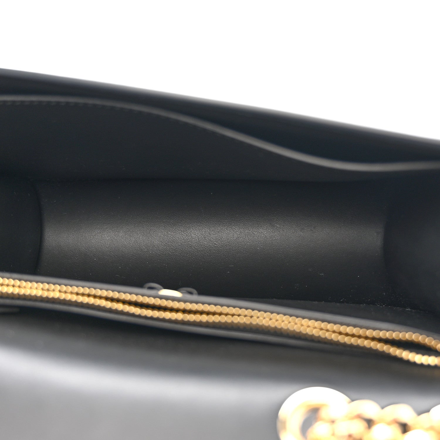 Salvatore Ferragamo Smooth Calfskin Vara Bow Chain Flap Crossbody Navy 5 of 9