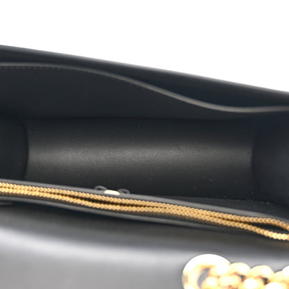 Salvatore Ferragamo Smooth Calfskin Vara Bow Chain Flap Crossbody Navy 5 of 9