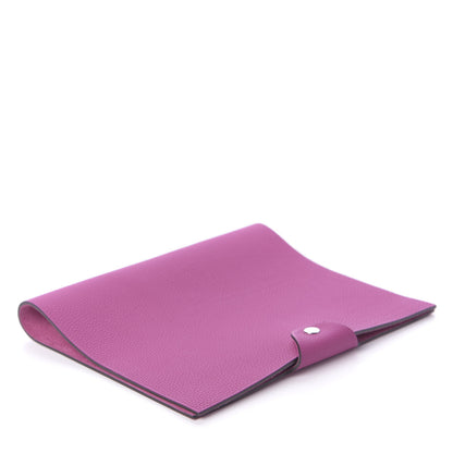 Hermes Togo Ulysse MM Notebook Cover Rose Pourpre 8 of 17