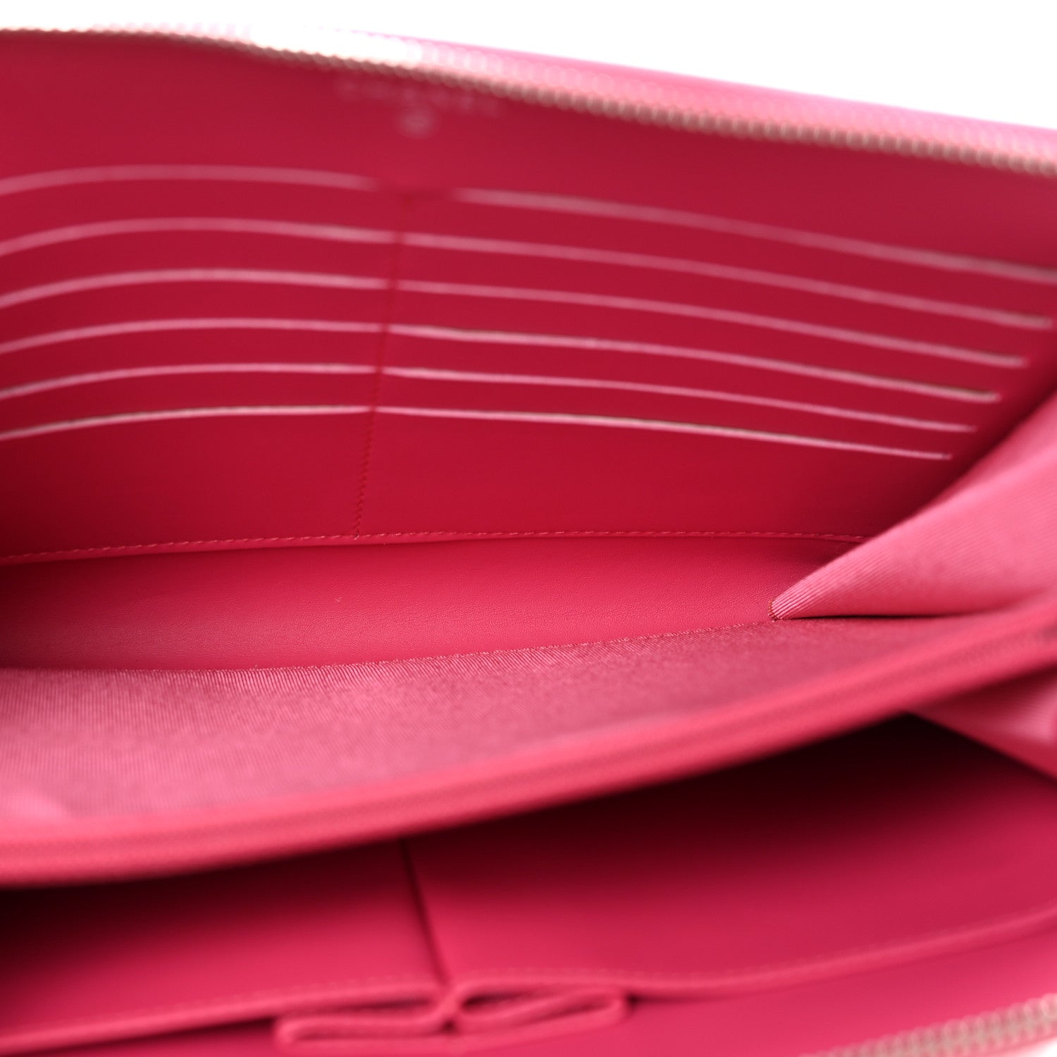 Chanel Patent Quilted Organizer Pouch Pink 5 of 11