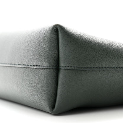 Saint Laurent Calfskin Toy Shopping Tote Vert Fonce 10 of 12