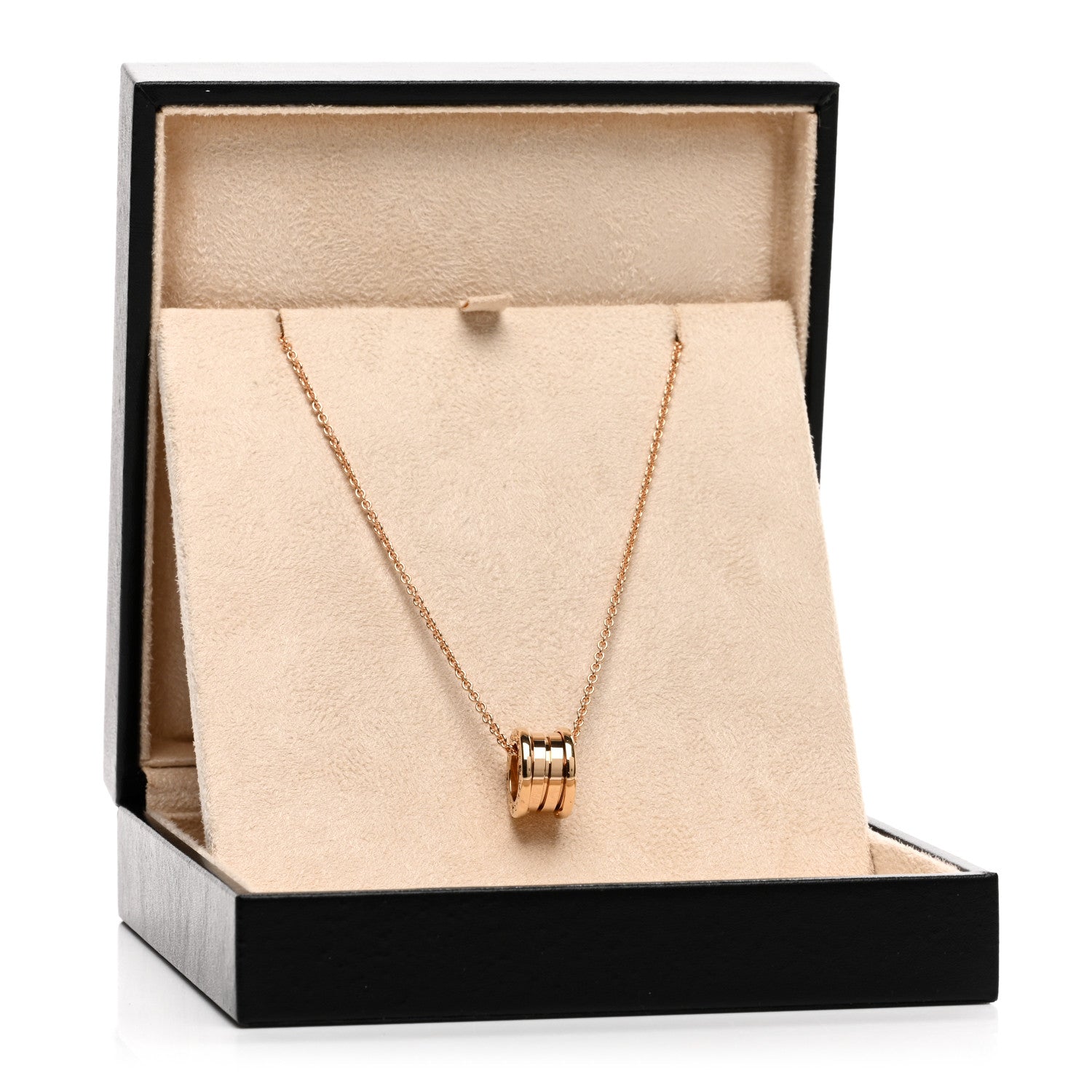 Bulgari 18K Rose Gold B.Zero1 Pendant Necklace 5 of 5