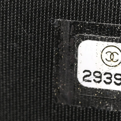 Chanel Sequin Lambskin Summer Night Clutch With Chain  Black Silver 8 of 11