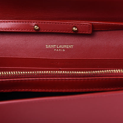 Saint Laurent Patent Calfskin Monogram Kate Wallet On Chain Red 9 of 9