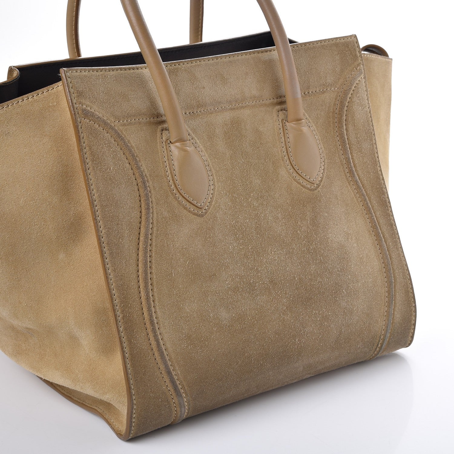 Celine Nubuck Medium Phantom Luggage Beige 13 of 15