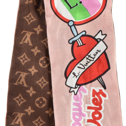 Louis Vuitton Silk Monogram LV Stories BB Bandeau Nude 3 of 3