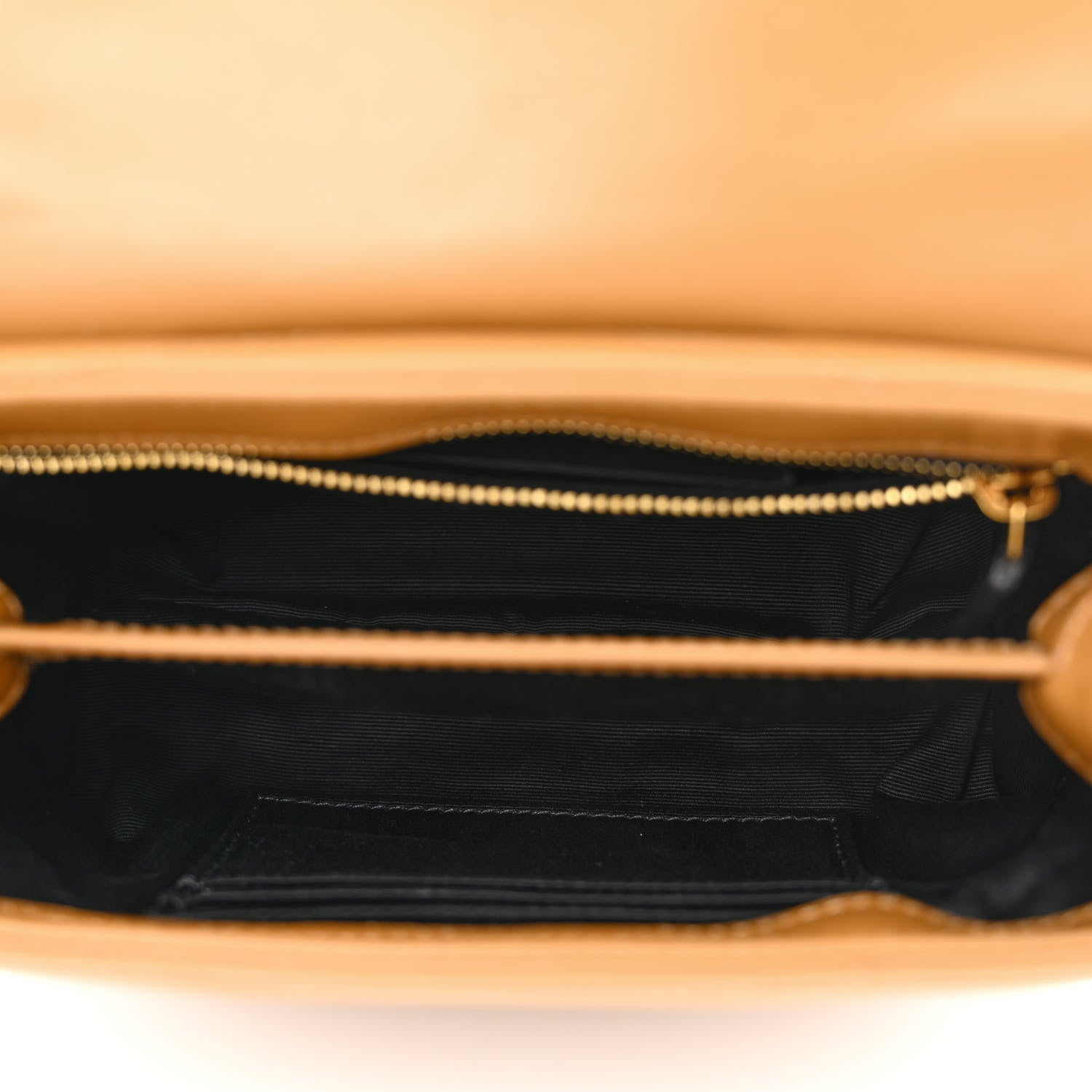 Saint Laurent Calfskin Y Quilted Monogram Toy Loulou Crossbody Bag Dark Natural 5 of 10