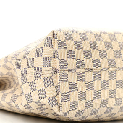 Louis Vuitton Damier Azur Graceful MM Rose Ballerine 10 of 16