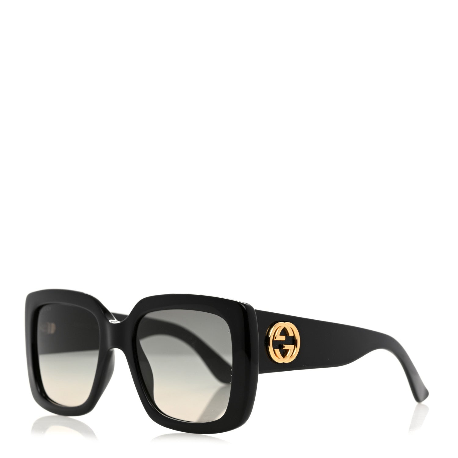 Gucci Acetate Square Frame Sunglasses GG0141S Black 1 of 8