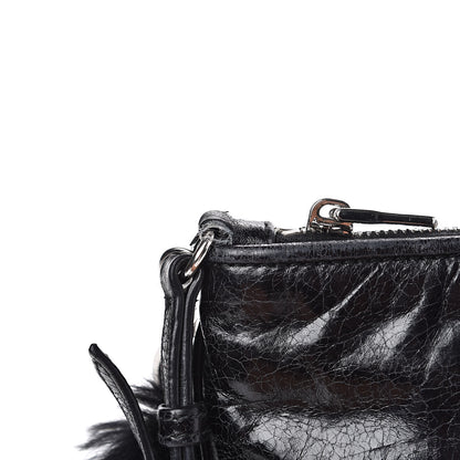 Miu Miu Nappa Lux Rabbit Fur Pouch Black 11 of 11