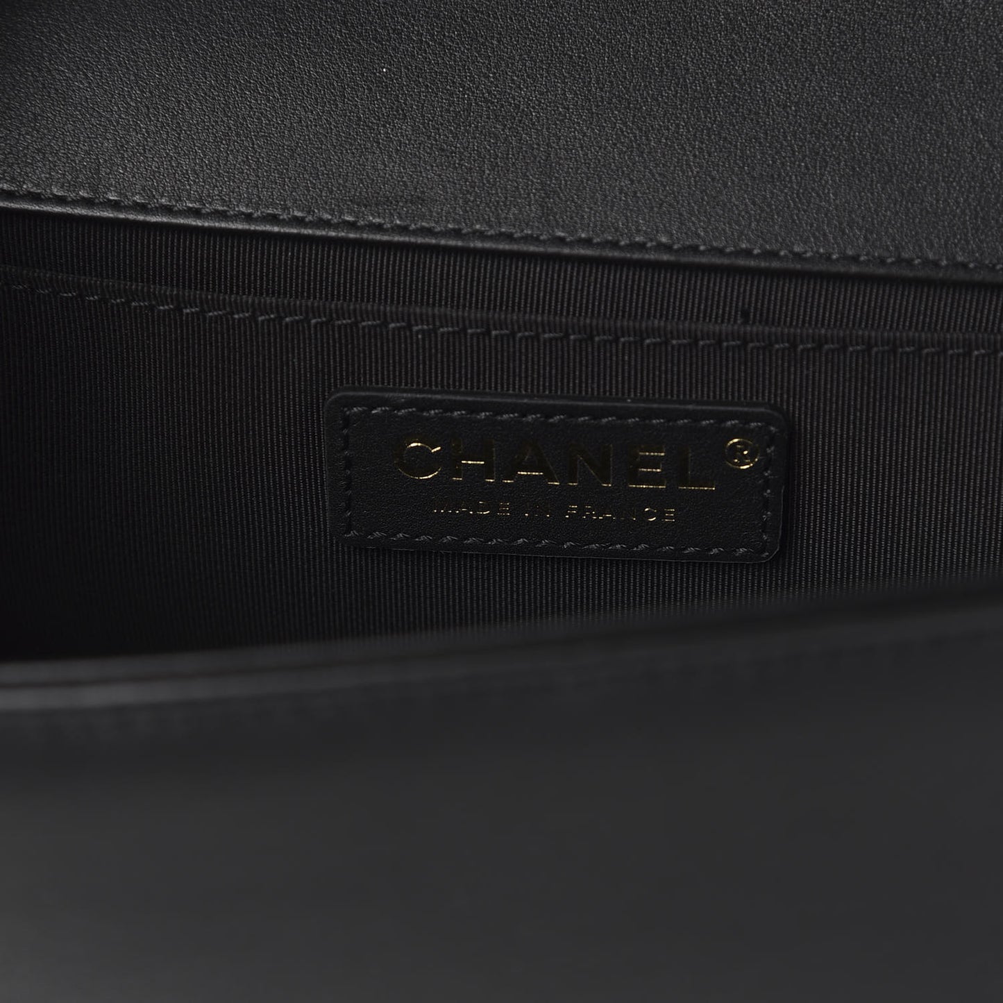 Calfskin Medium Boy Logo Top Handle Flap Black