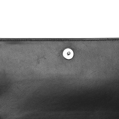 Christian Dior Grained Calfskin Diorama Wallet on Chain Pouch Black 12 of 12