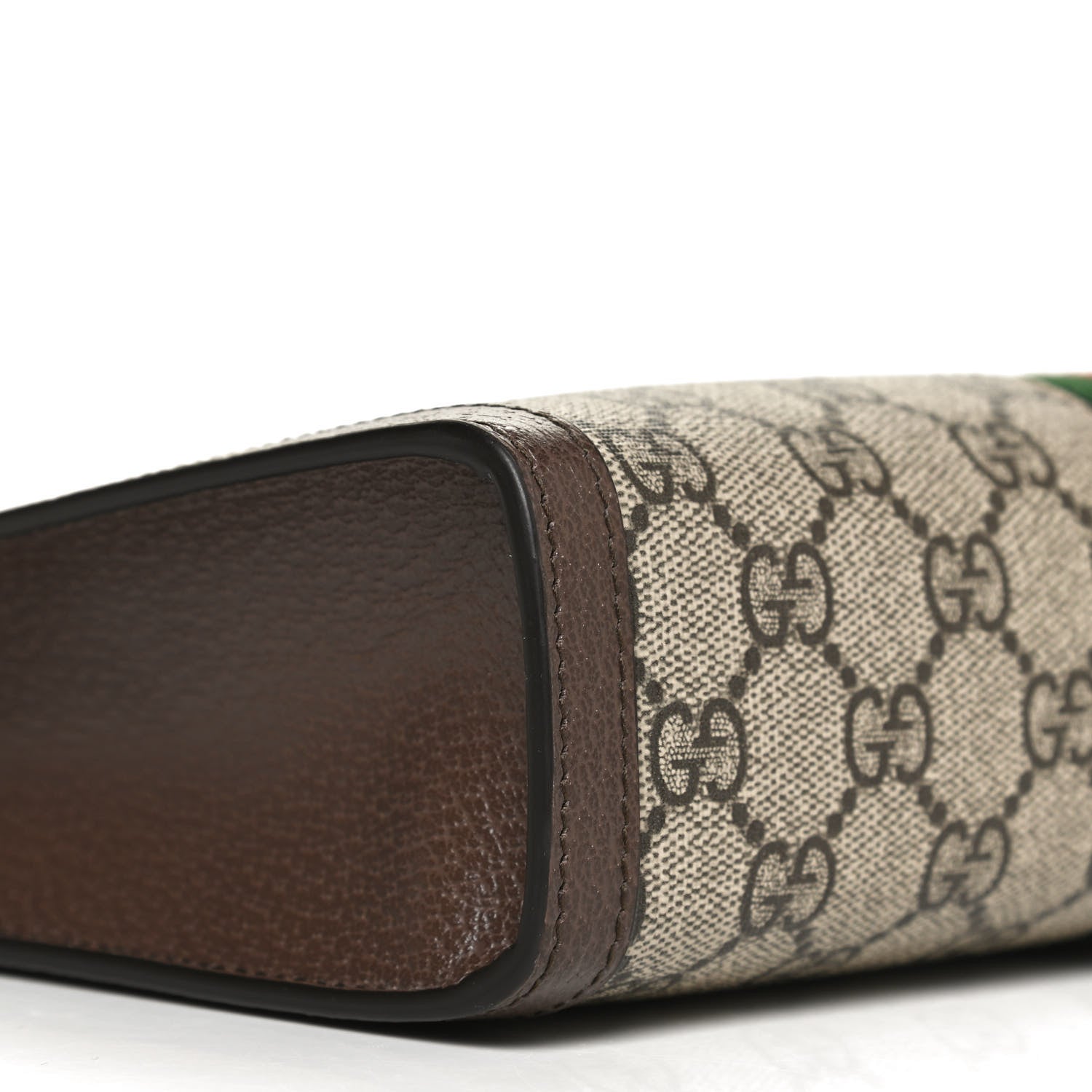 Gucci GG Supreme Monogram Web Ophidia Pouch Brown 8 of 12