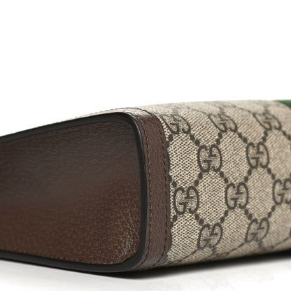 Gucci GG Supreme Monogram Web Ophidia Pouch Brown 8 of 12