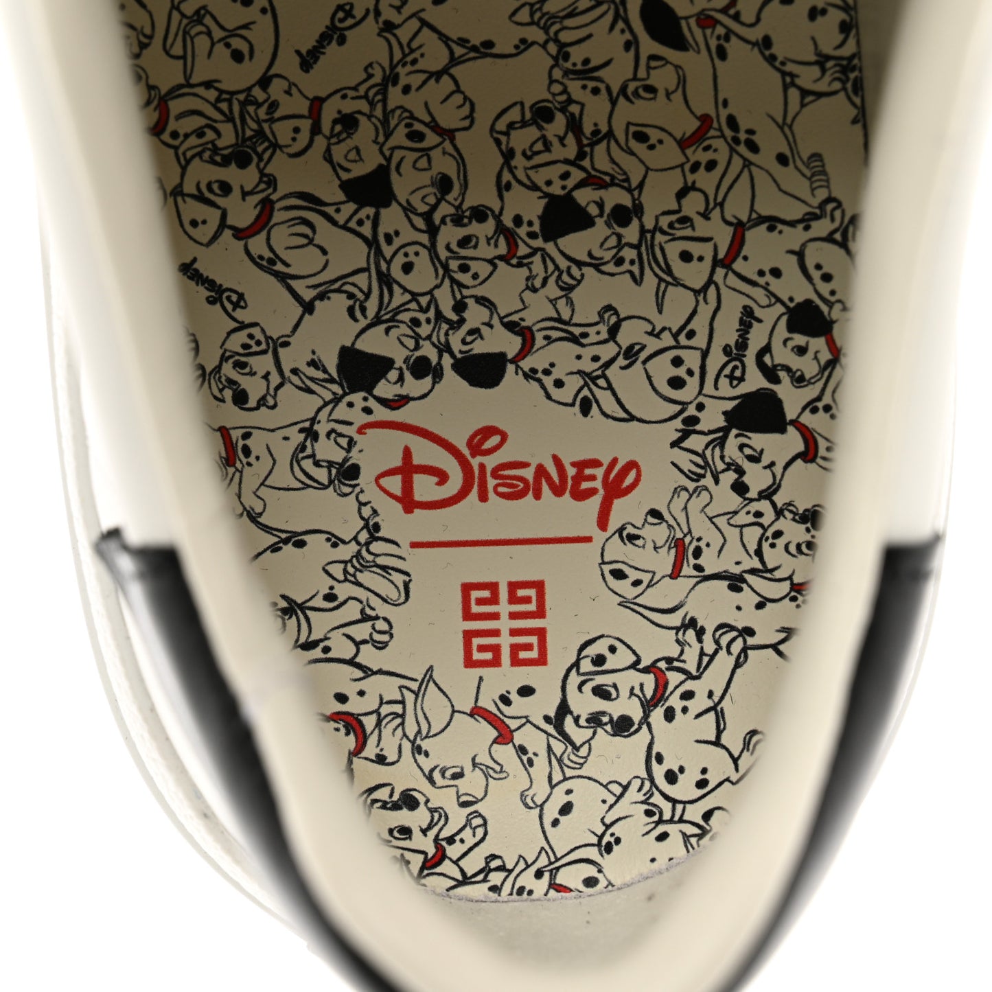 X DISNEY Calfskin 101 Dalmations City Sport Womens Sneakers 40 White Black