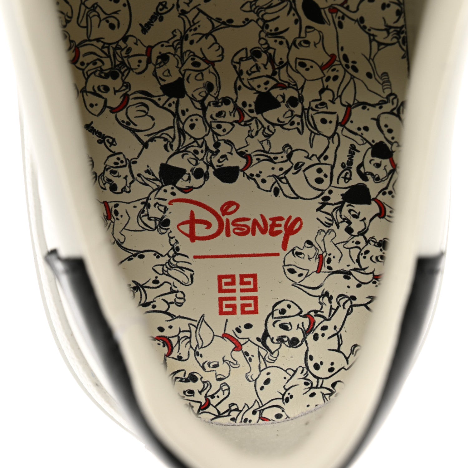 Givenchy X DISNEY Calfskin 101 Dalmations City Sport Womens Sneakers 40 White Black 7 of 9