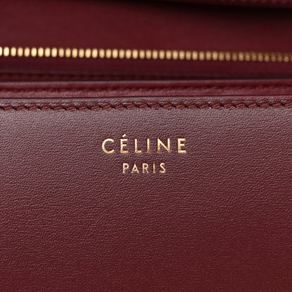 Celine Box Calfskin Medium Classic Box Flap Bag Burgundy 6 of 14