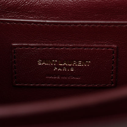 Saint Laurent Grain de Poudre Medium Classic Monogram Cassandra Top Handle Black Rouge Legion 6 of 11