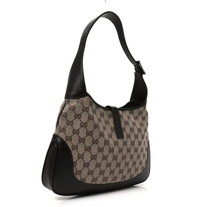 Gucci Monogram Web Jackie O Hobo Dark Brown 2 of 9