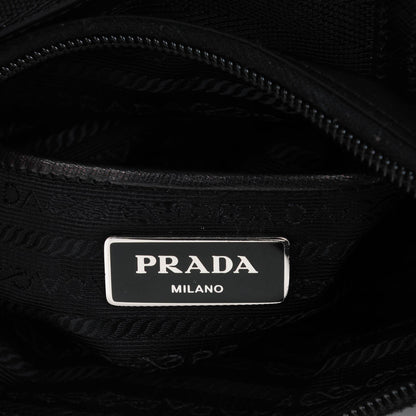 Prada Tessuto Nylon Small Flat Messenger Bag Black 6 of 8