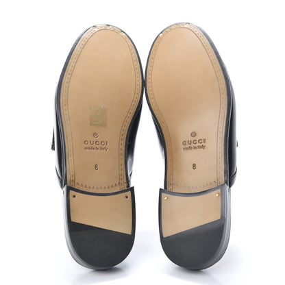 Gucci Goatskin Mens Horsebit Slippers 8 Black 5 of 8