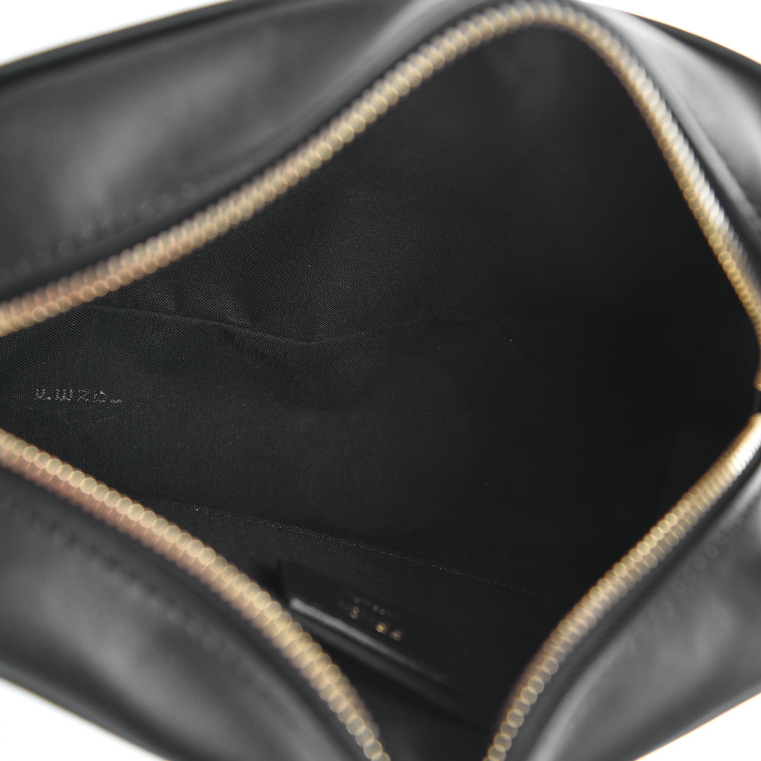 Fendi Glazed Fabric Vitello Century FF 1974 Stamp Patch Camera Case Mogano Panna Black 10 of 12