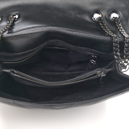 Saint Laurent Calfskin Y Quilted Monogram Medium Loulou Chain Satchel Black 5 of 13