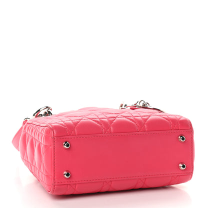 Christian Dior Lambskin Cannage Mini Lady Dior Pink 3 of 7