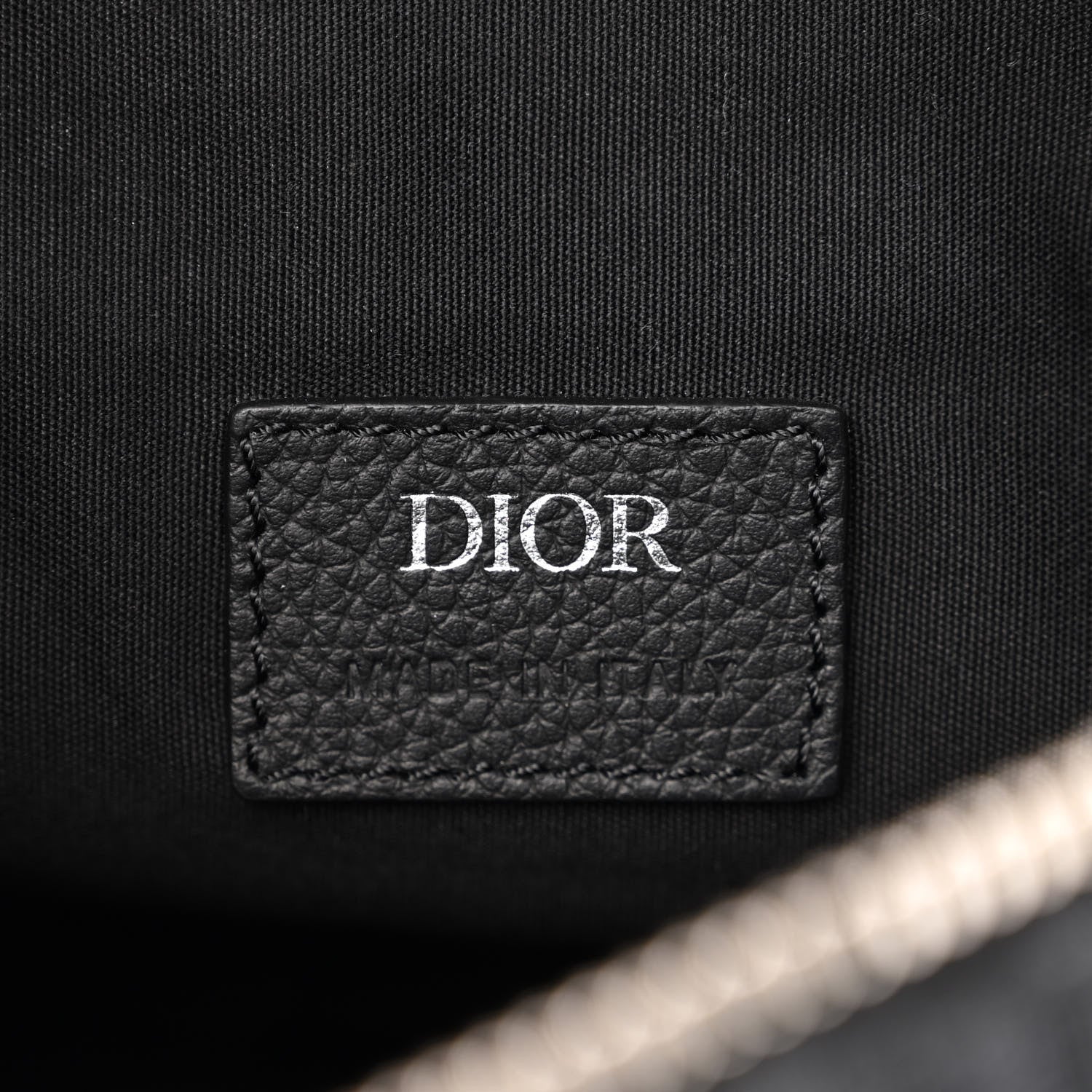 Christian Dior Oblique Mens Saddle Bag Black Blue 6 of 11