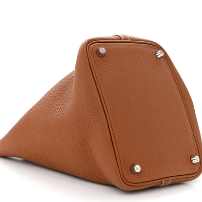 Hermes Taurillon Clemence Picotin Lock 18 PM Gold 9 of 11