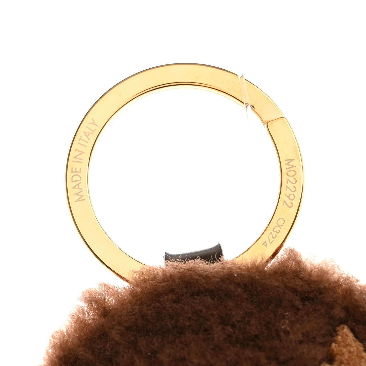 Louis Vuitton Shearling LV Paw Key Holder Bag Charm Brown 4 of 6