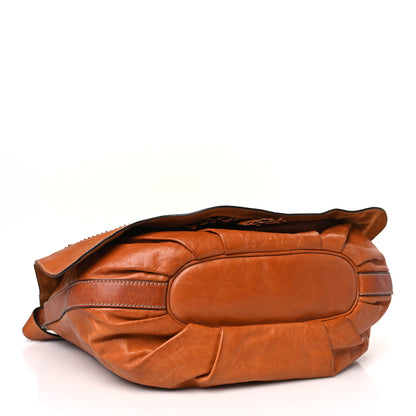 Gucci Calfskin Tattoo Heart Tribeca Messenger Bag Tan 4 of 9