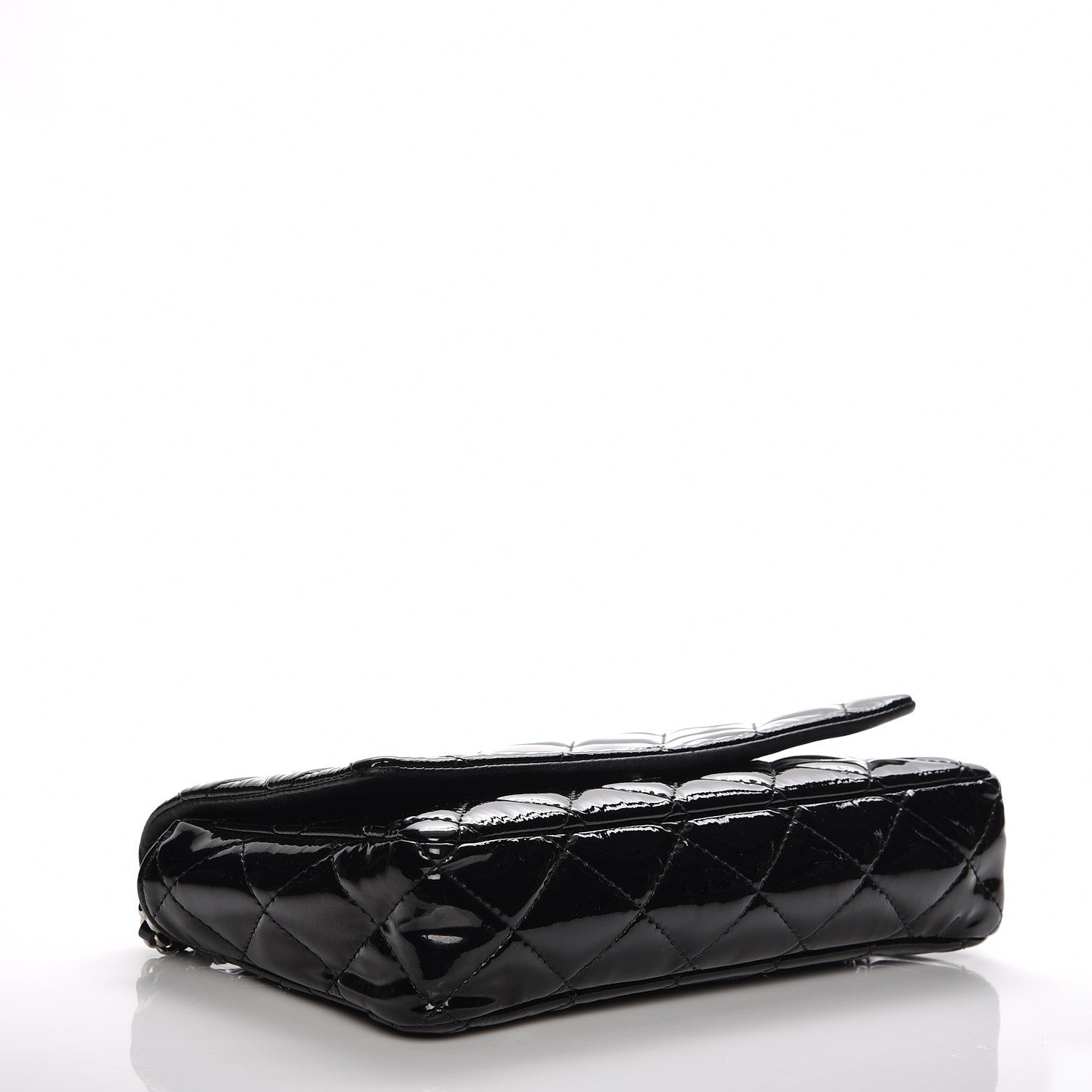 Chanel Patent Quilted Brilliant Wallet On Chain WOC Black 4 of 7