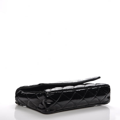 Chanel Patent Quilted Brilliant Wallet On Chain WOC Black 4 of 7