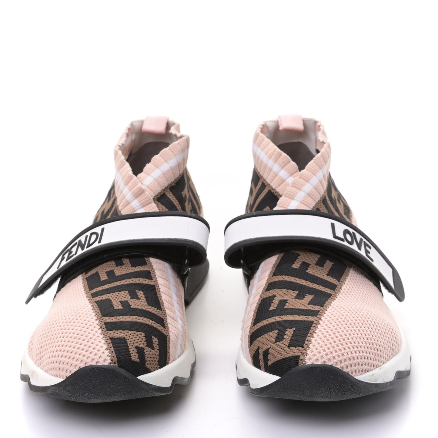 Stretch Yarn FF Stiff Band Rockoko Sneakers 39 Rosa White Tobacco Black